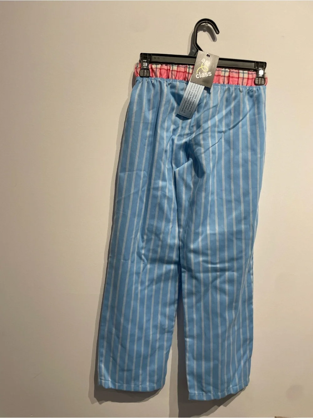 Art Class Girls Light Blue Striped Pajama Pants/Bottoms Size M(8) NWT